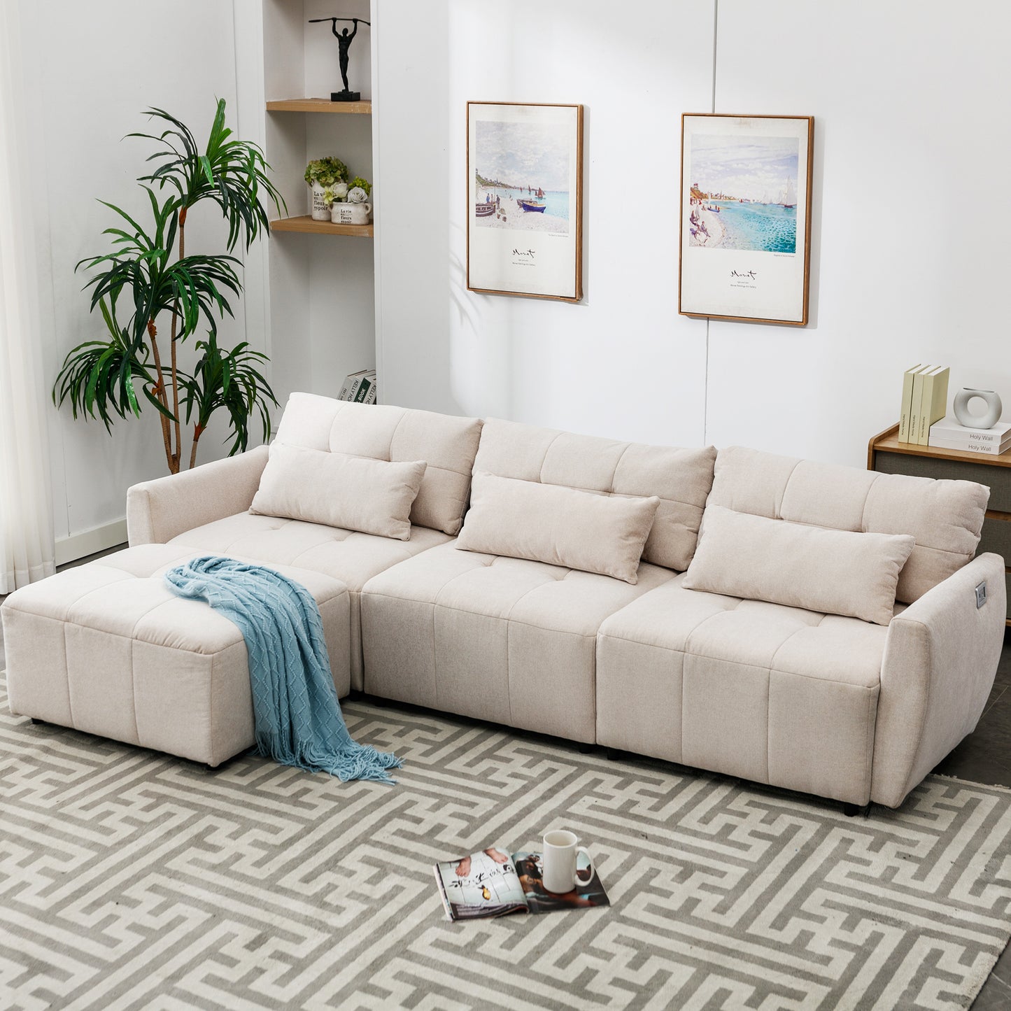 Luxury Comfort Convertible Sectional Sofa