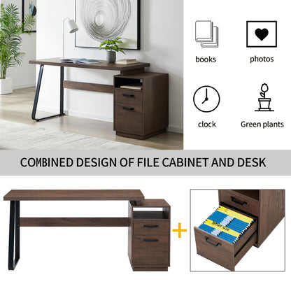 Computer Desk with Drawers 65 inches