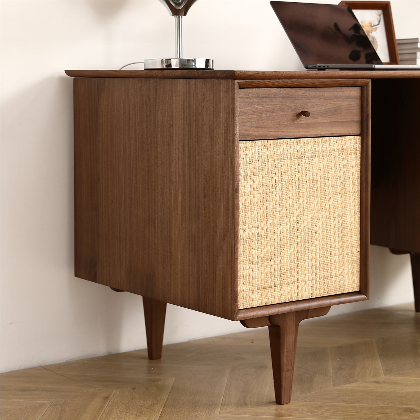Natural Net Black Walnut Desk