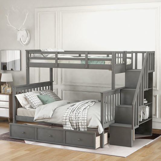 ElevateMax Twin-Over-Full Bunk Bed