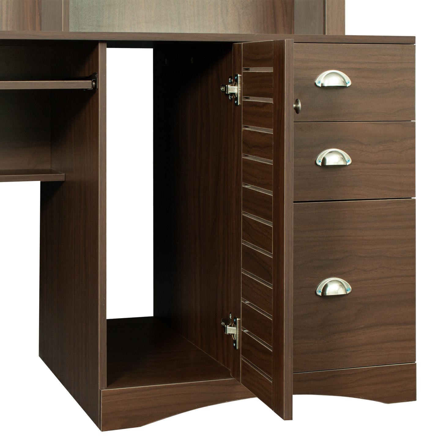 Walnut Haven Computer Desk