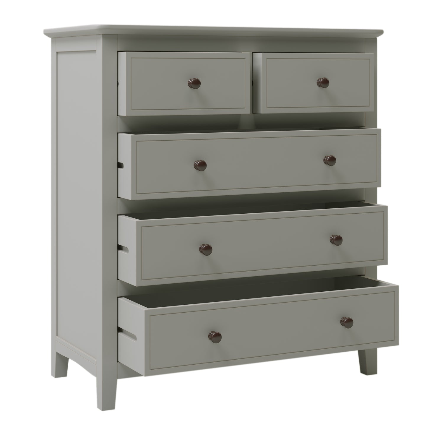 Elegant Graywood 5-Drawer Chest