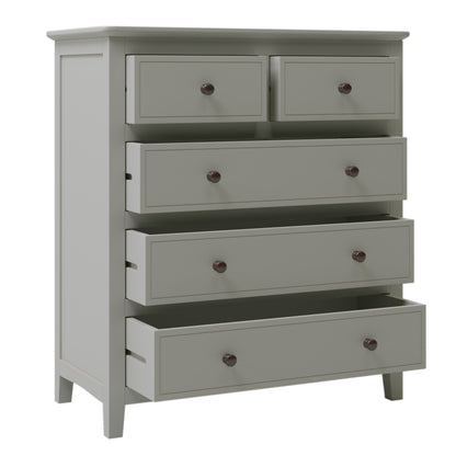 Elegant Graywood 5-Drawer Chest