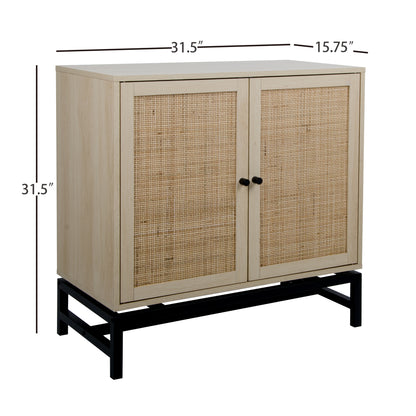 Rattan Haven 2 Door Cabinet - Natural