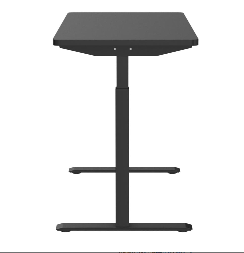 Whole Piece Electric Standing Desk 48 x 24 Inches Height Adjustable Desk
