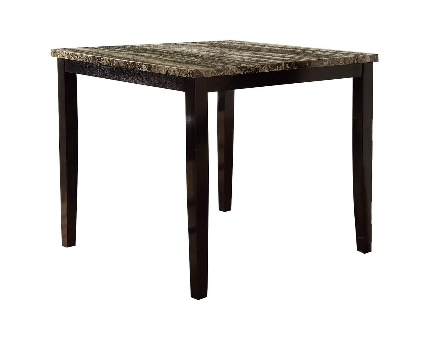 Elegant Birch Marble 5pc Dining Set