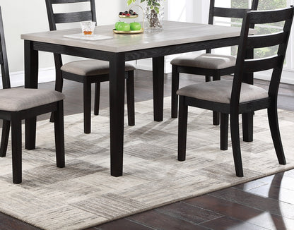 Elegant Ebony 5pc Dining Ensemble