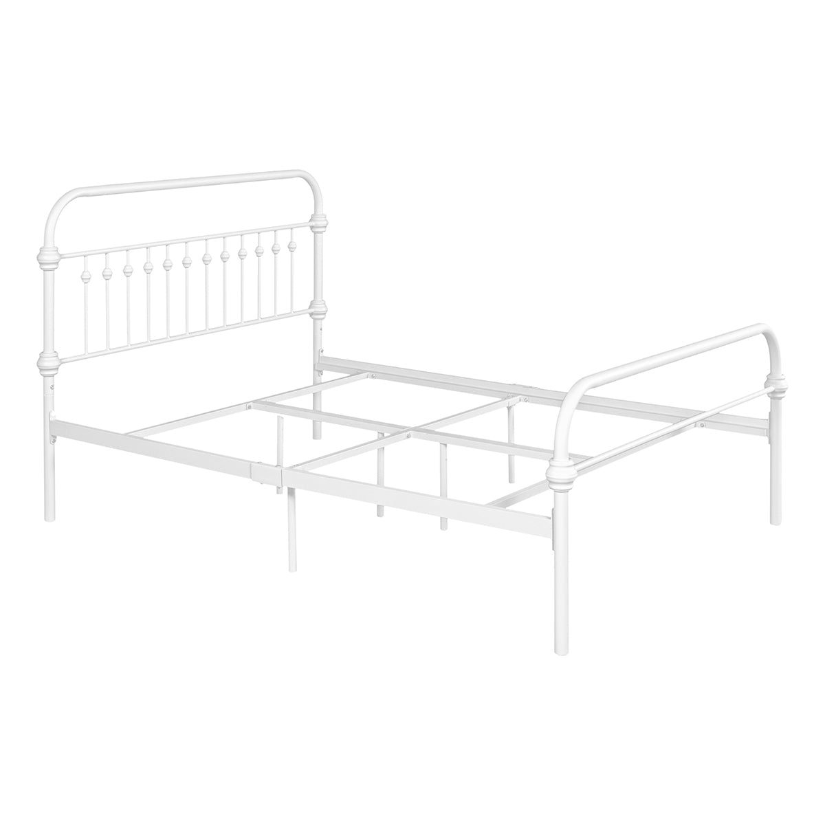 ElegantDream Full Size Metal Bed Frame -White