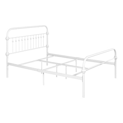 ElegantDream Full Size Metal Bed Frame -White