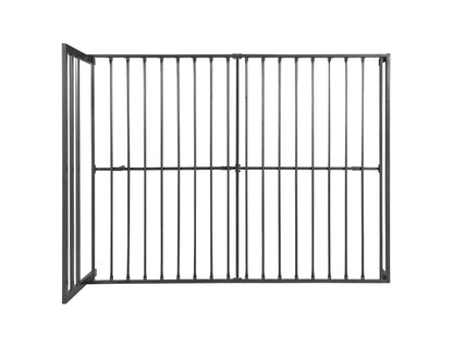 Zaker King Size Platform Metal Bed Frame - Gray
