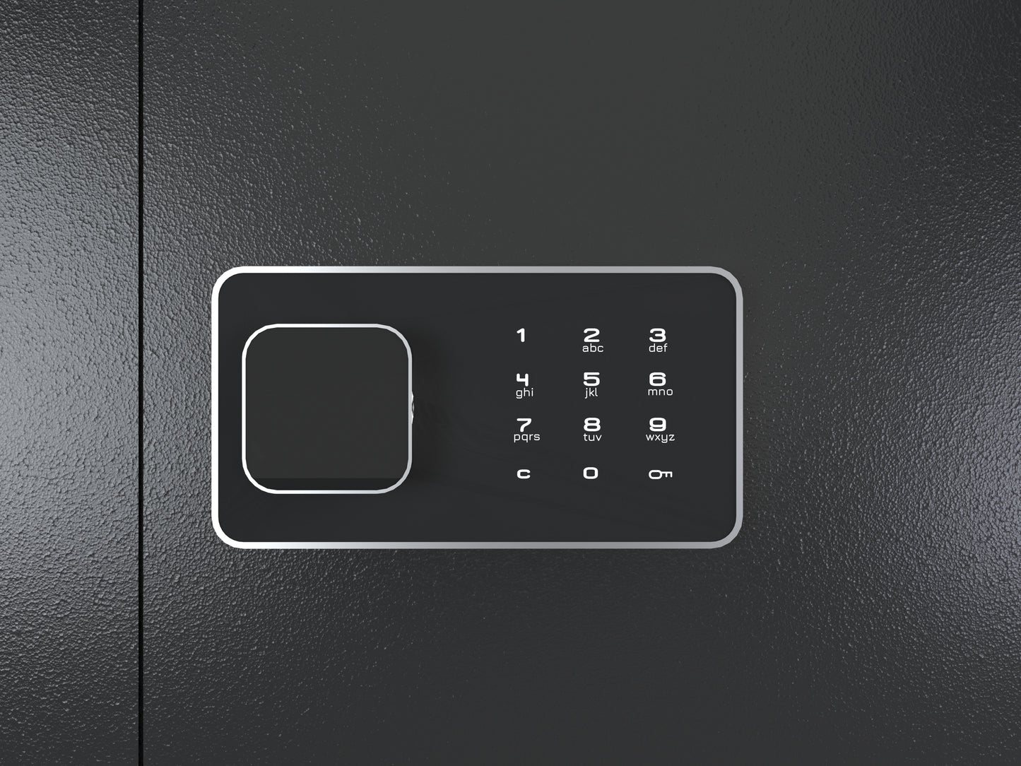 In Wall Gun Safe Keypad Entry - Black
