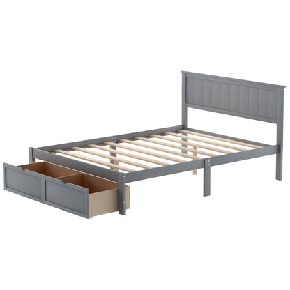 Gray Haven Platform Bed
