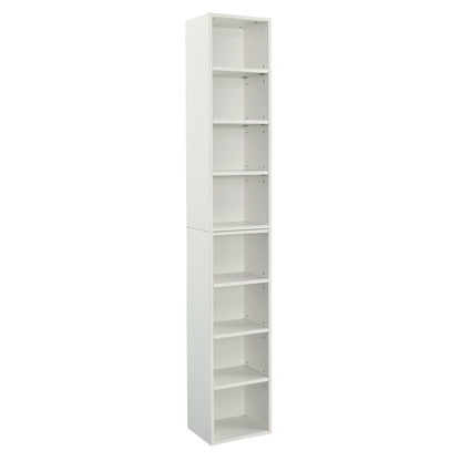 Slim Storage Cabinet - White