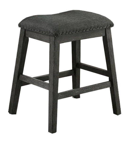 Cushion Seat Modern Contemporary Counter Stool - Grey Set of 2