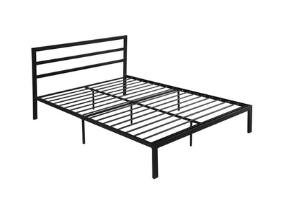Zaker Queen Size Platform Metal Bed Frame - Black
