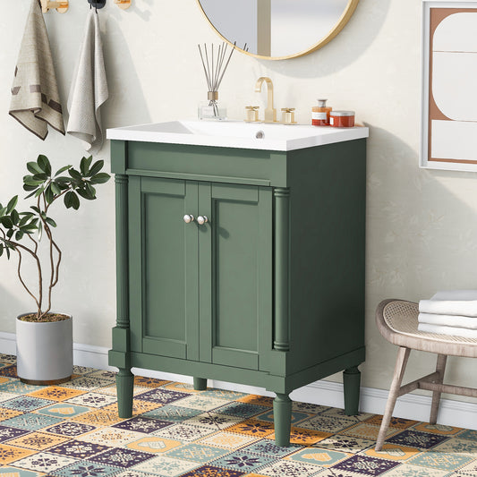 Modern Storage Bathroom Vanity with Top Sink