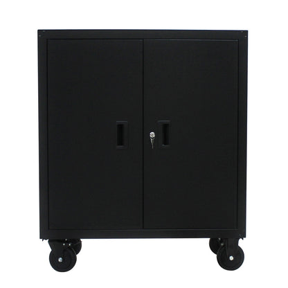 Secure Solution Storage Cabinet With 4 Wheels