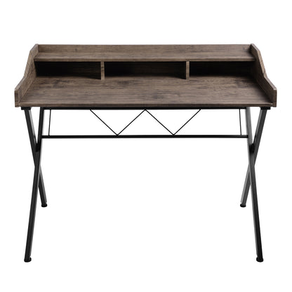 Cubi Computer Desk - Beige & White