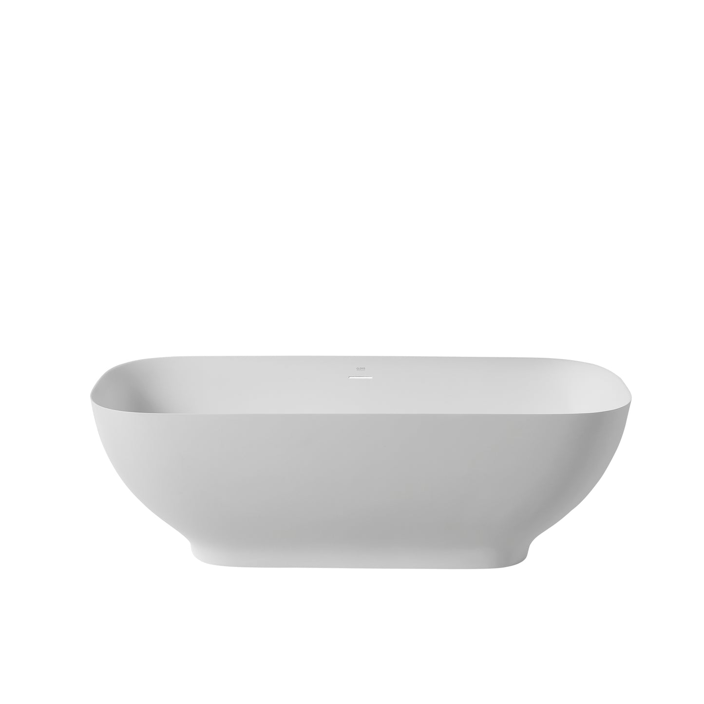 Malik Solid Surface Freestanding Bathtub - White