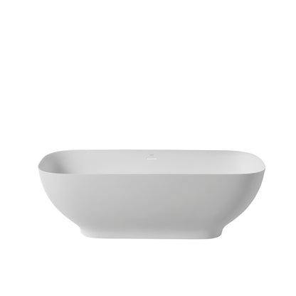 Malik Solid Surface Freestanding Bathtub - White