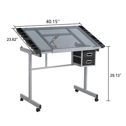 Adjustable Art Drawing Desk Craft Station Drafting