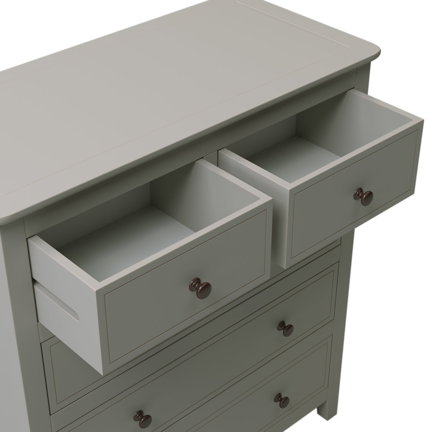 Elegant Graywood 5-Drawer Chest