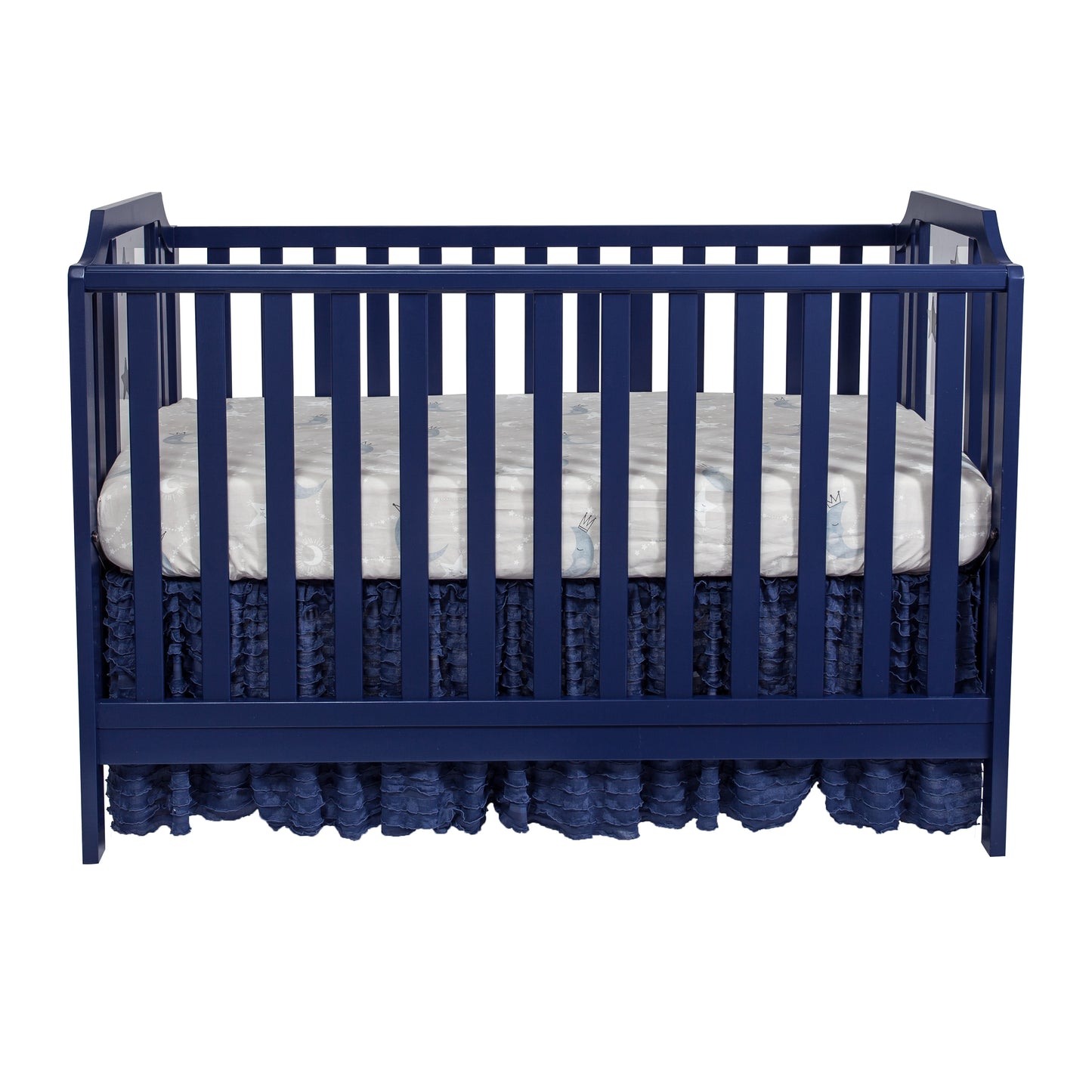 Nautical 3-in-1 Convertible Island Crib - Navy Blue