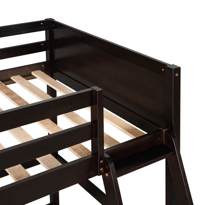 ElevateDreams Twin Loft Bed - Espresso Elegance