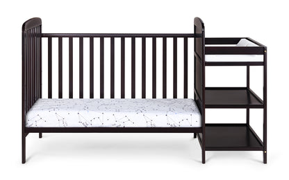 ElegantDreams 3-in-1 Convertible Crib and Changer Combo
