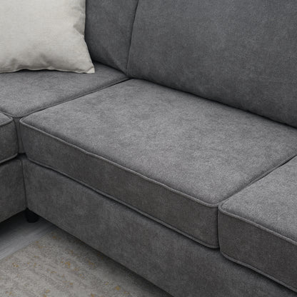 Luxury Comfort Living: Modern L-Shaped Sectional Sofa