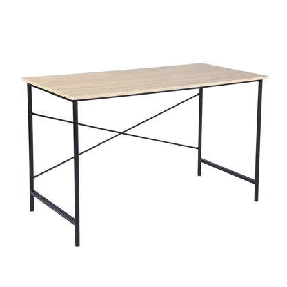 Eco Write Oak & Black Metal Frame Desk