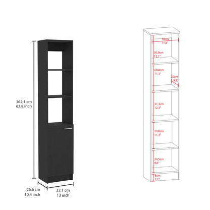 Malaga Linen Cabinet - Black