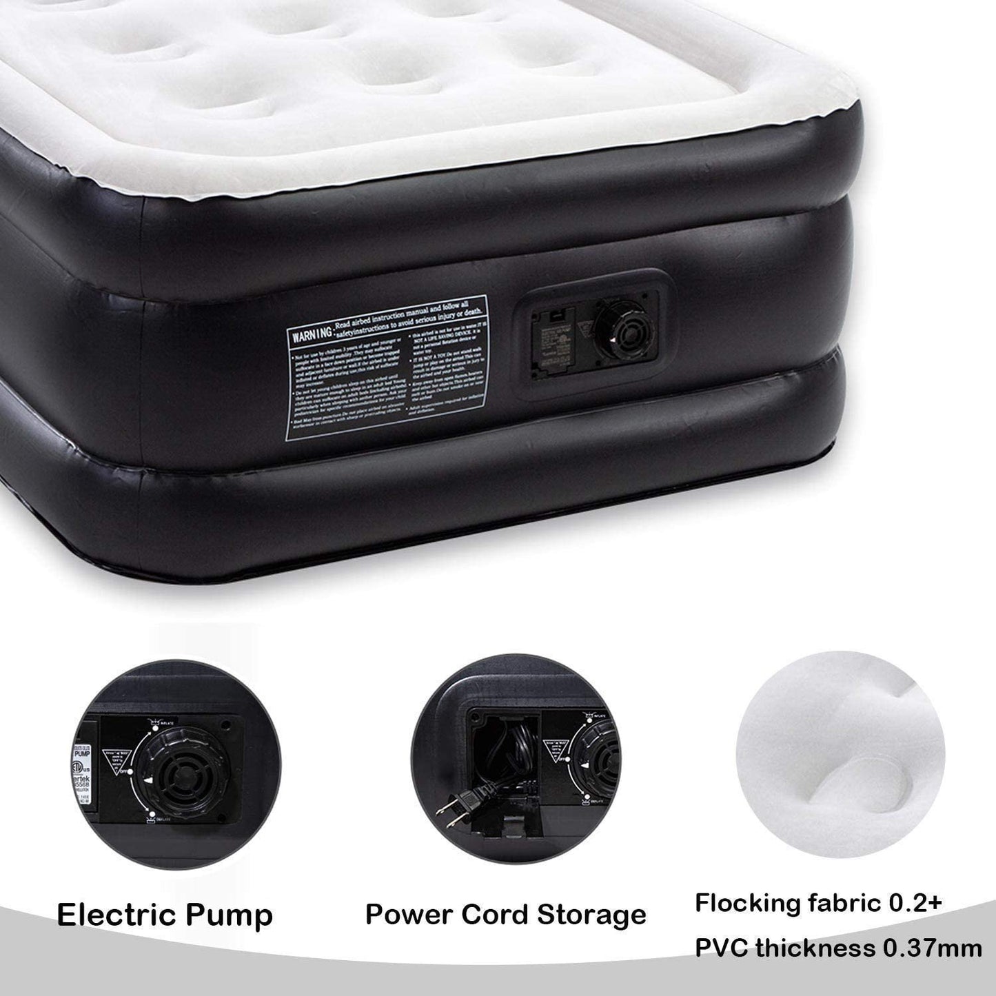 LuxAir Comfort+ Twin Air Mattress