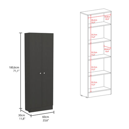 Max Storage Pantry Cabinet - Black