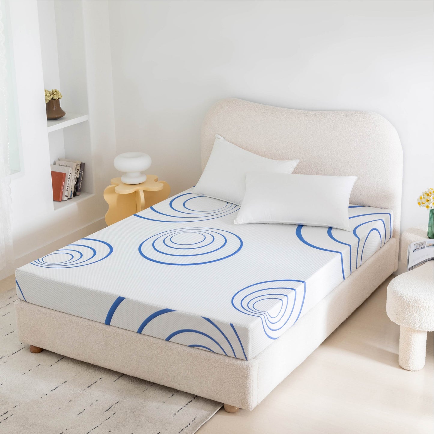 Bamboo Charcoal Infused Gel Memory Foam  8" Mattress - King