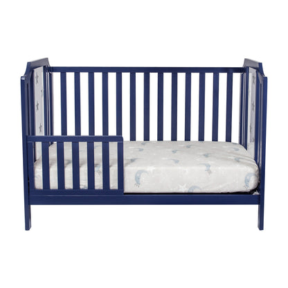 Nautical 3-in-1 Convertible Island Crib - Navy Blue