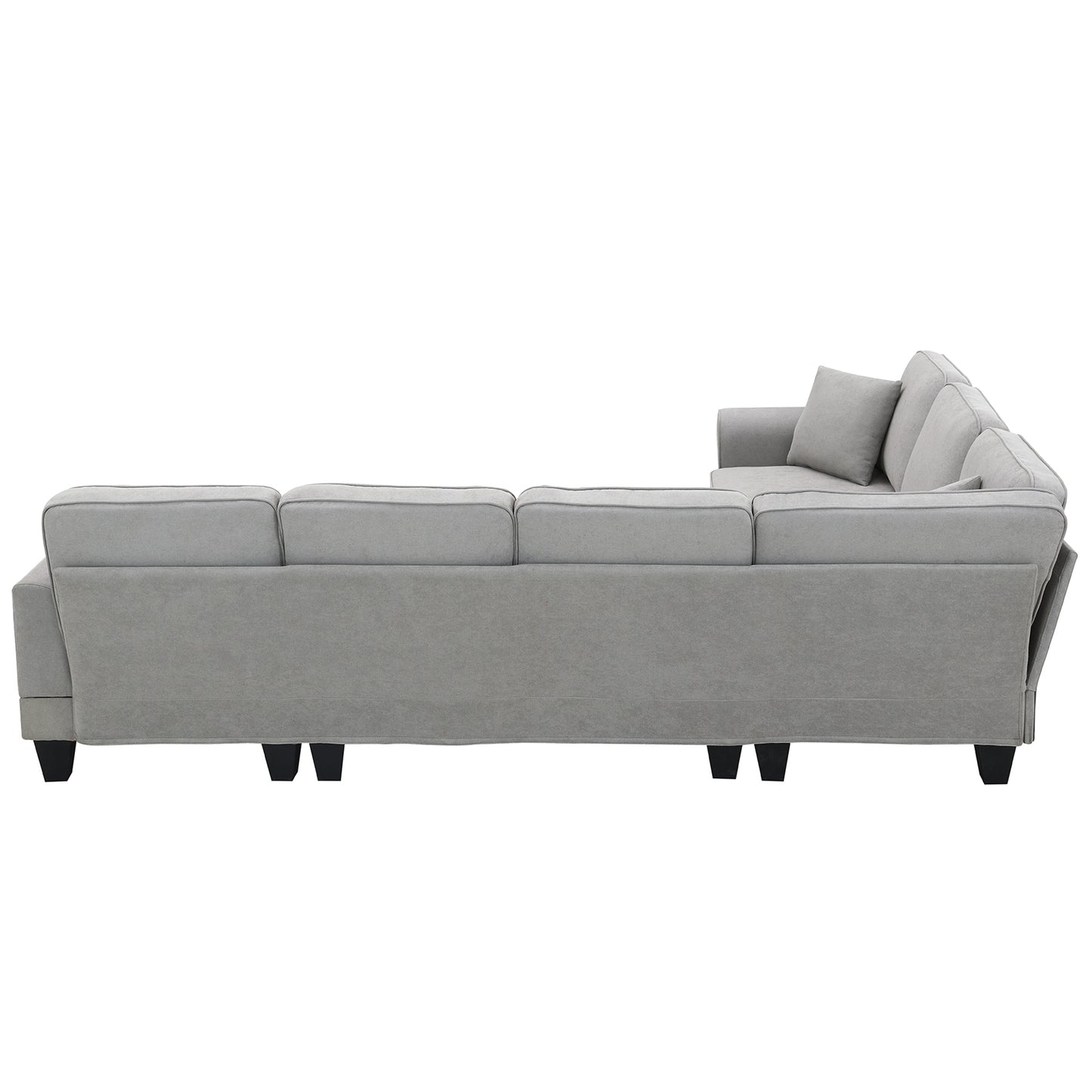 Elegant Comfort U-Shape Sectional Sofa Set