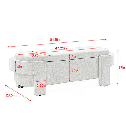 Elegant Haven Linen Storage Bench