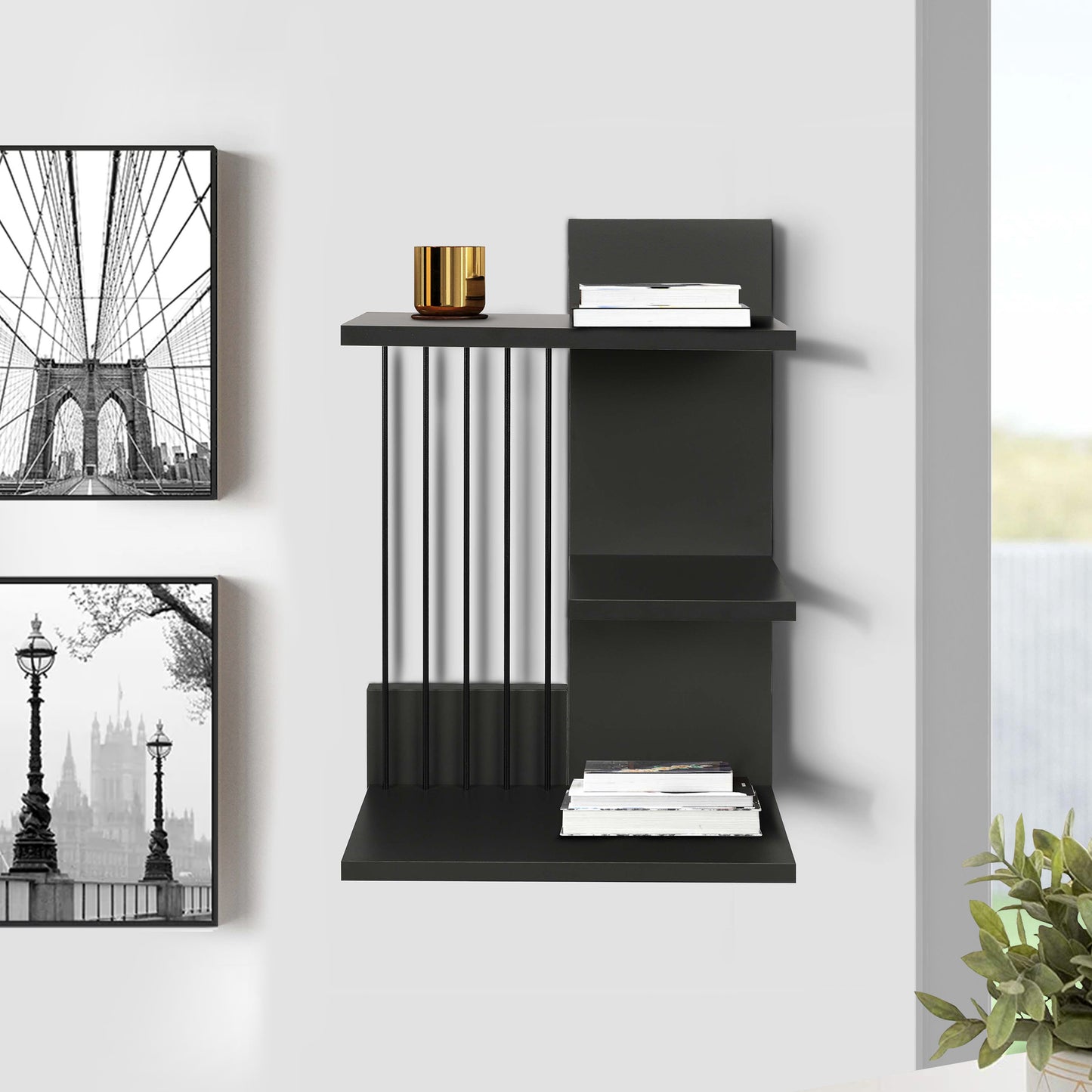 Wood Floating Wall Mount Shelf
