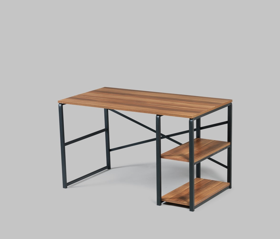 Elevate Store Sage Black Metal Frame 47" Wooden Top Office Desk