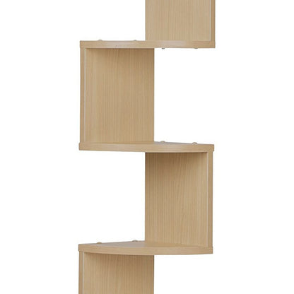 Beech Corner Wall Mount Shelf - Brown