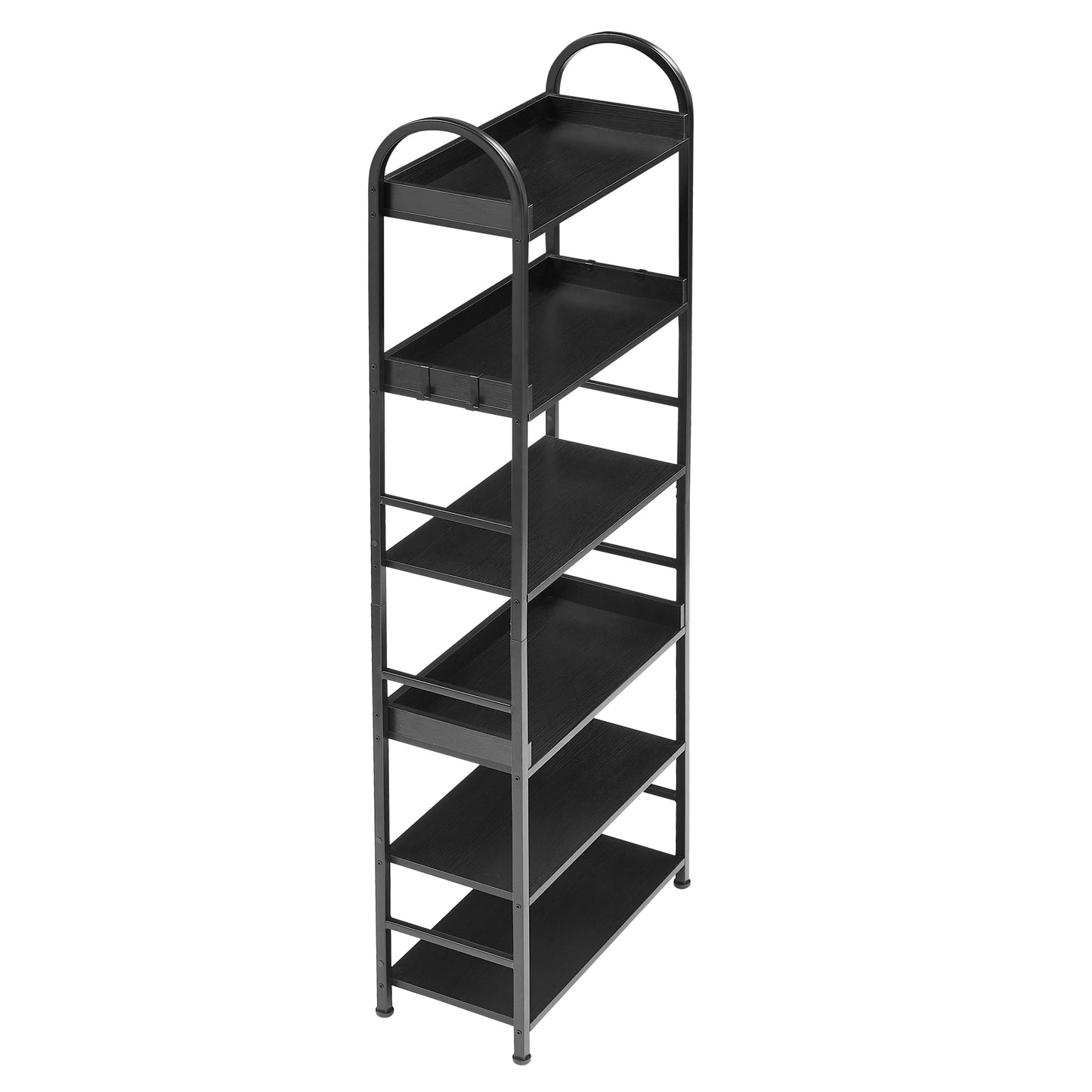 Tall Tower Bookcase - Black