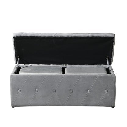 Ottoman Set - Light Gray
