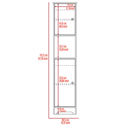 Iris Linen Cabinet  - Light Oak