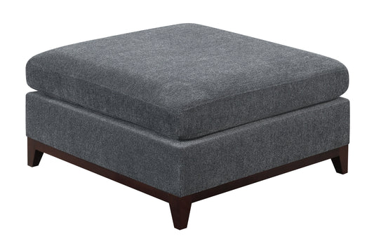 Chenille Comfort Ottoman