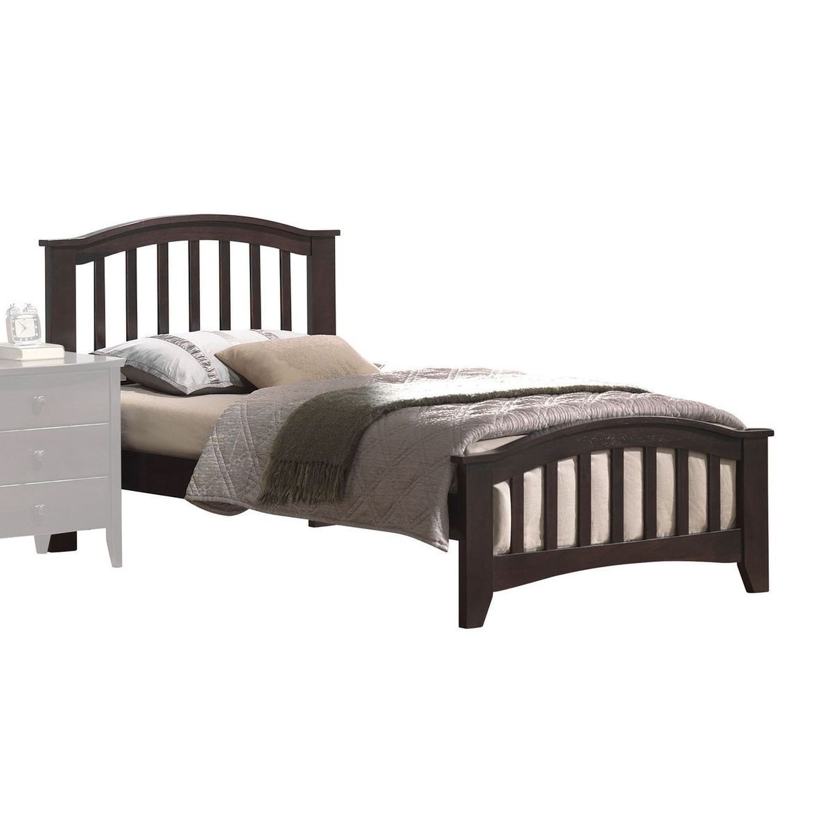 Elegant Dreams Twin Bed in Walnut Bliss