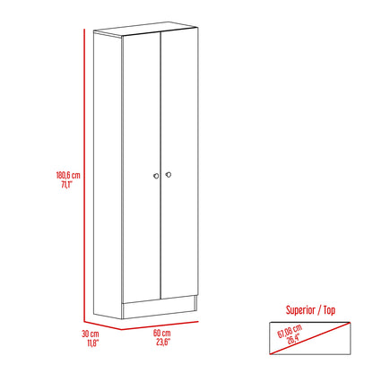 Storage Max Cabinet - Light Oak / Black