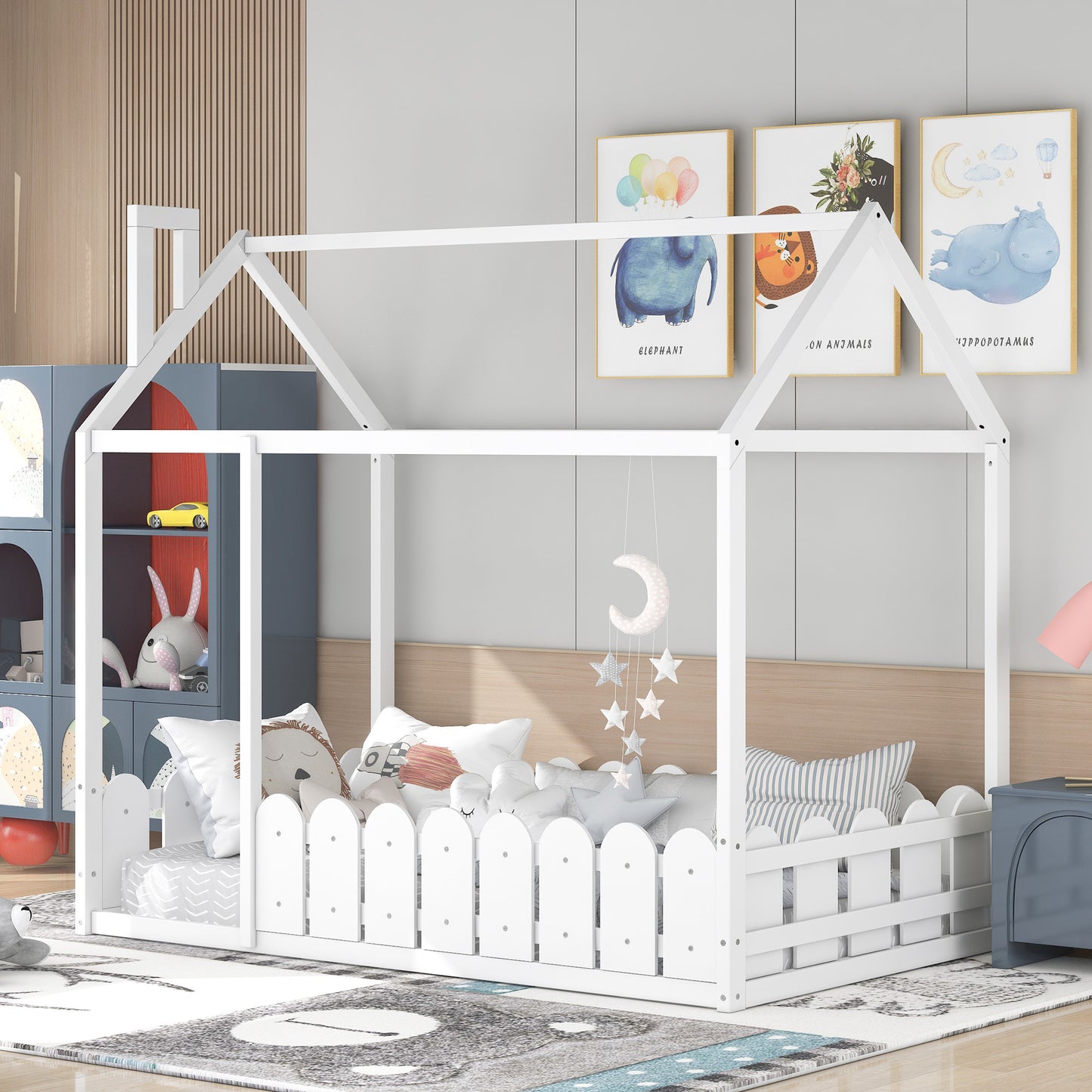 Dreamland Haven Twin Size Wood Bed House