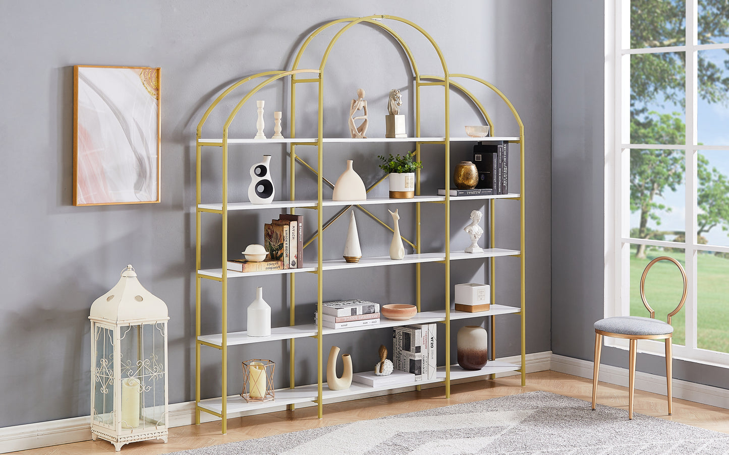 Golden Round 5-Tier Office Bookcase