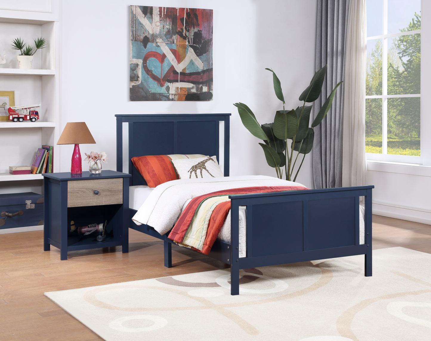 Connelly Twin Bed - Blue